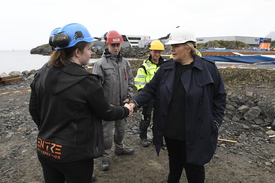 Besøk av statsminister Erna Solberg, 2018. Besøk av statsminister Erna Solberg, 2018.