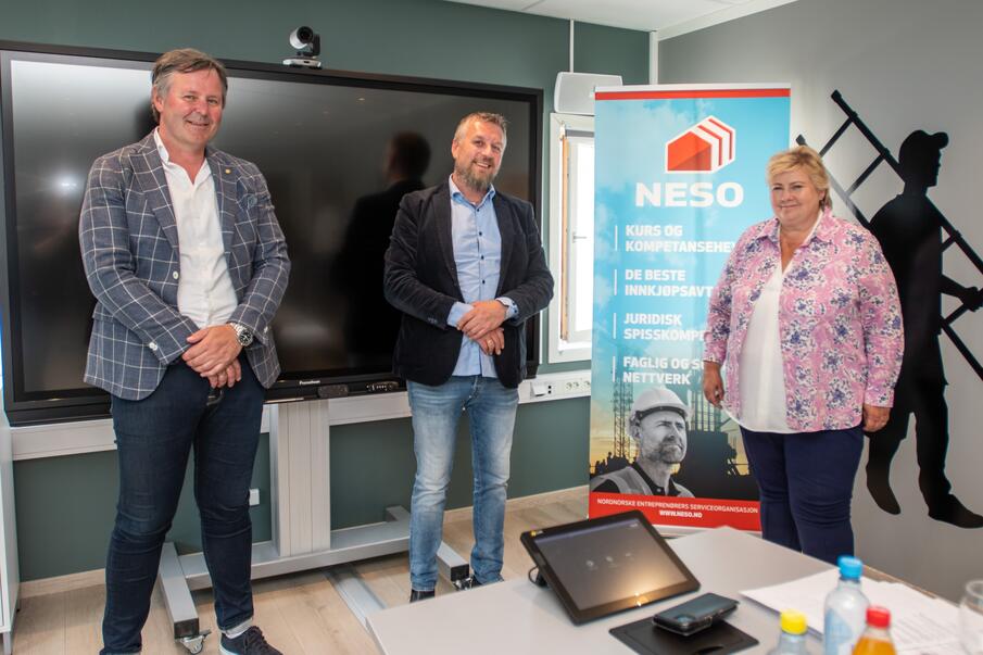 Besøk av Erna Solberg, 2021. Besøk av Erna Solberg, 2021.