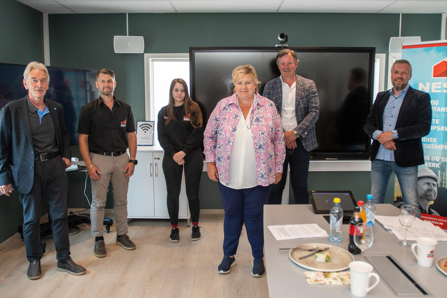 Besøk av Erna Solberg, 2021. Besøk av Erna Solberg, 2021.