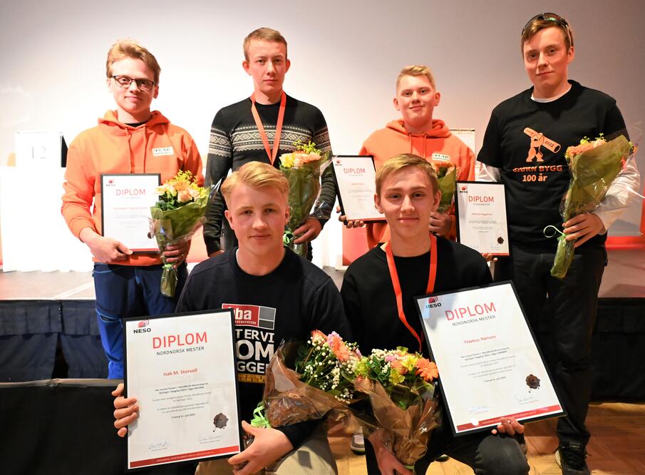 NNM for Lærlinger i 2022. Vinnere var Thomas Hansen (Kanstad Trelast) og Isak M. Storvoll (MBA Entreprenør). 